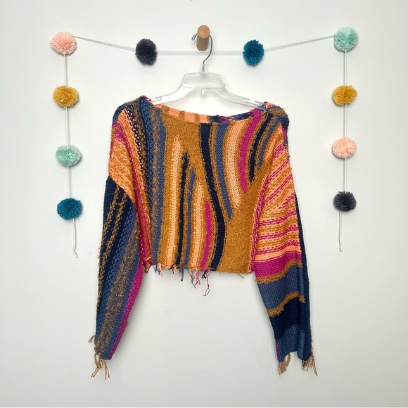 Free People Baja Sweater in Tropical Nights - Picture 1 of 7